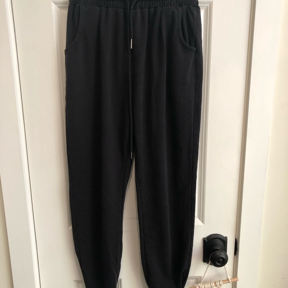 SHEIN Black Womens Drawstring Joggers